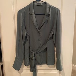 Green top with button